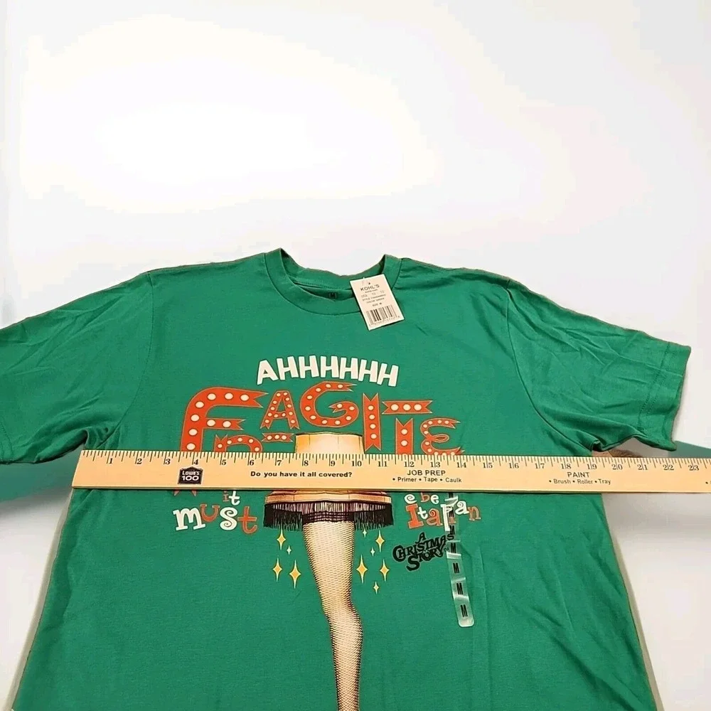 A CHRISTMAS STORY LEG LAMP FRAGILE T-Shirt Med‎ NEW w/ TAG Holiday Movie